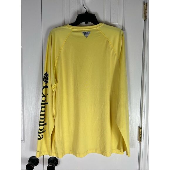 Columbia Womens Yellow Activewear Shirt Size Large - Picture 5 of 5